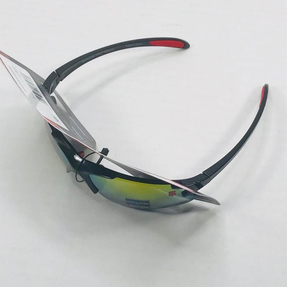 Mongoose Boys Black With Gold Lenses 100% UV Sunglasses New In Package - Picture 3 of 6